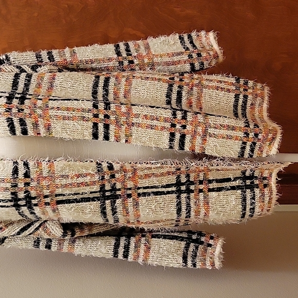 TCEC Colorful Plaid Long Eyelash Sweater Cardigan in size M - Picture 3 of 9